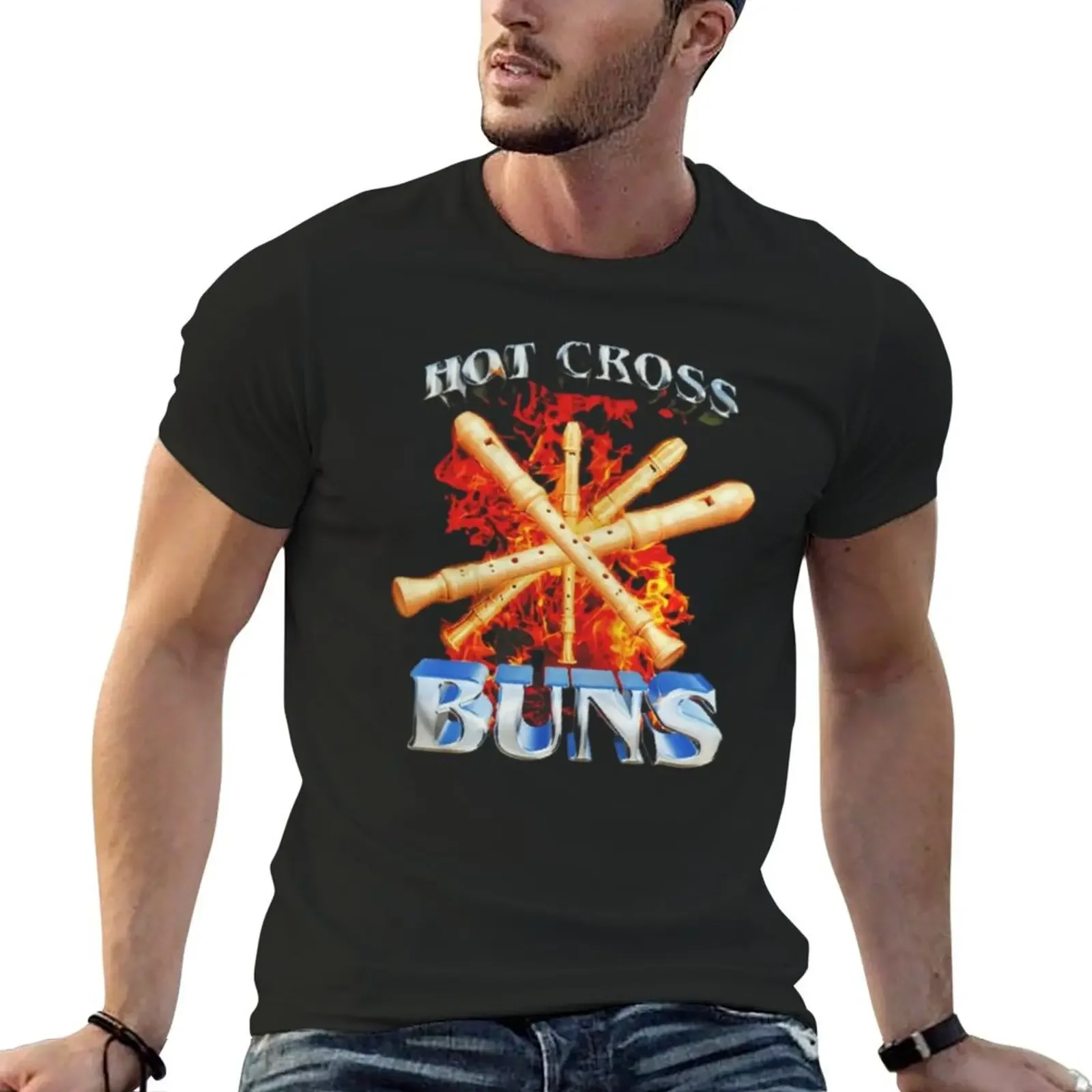 

Copy of Hot Cross Buns T-Shirt hippie clothes plus sizes quick drying boys animal print men clothings