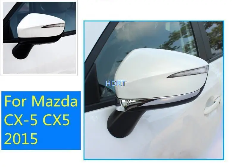 

Для Mazda CX-5 CX5 2015 ABS Chrome 2 шт. полоса для бокового зеркала заднего вида автомобиля отделка крышки аксессуары для внешнего декора