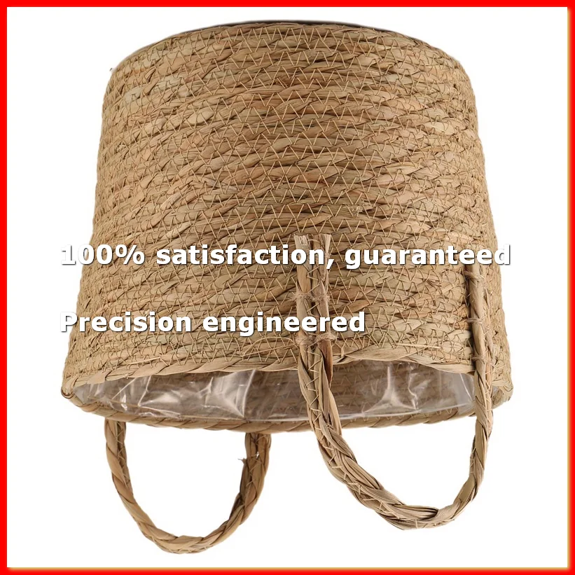 2PackX(Plant Pots Seagrass Planter Basket Flower Pot Cover Woven Plant Container Vase Wicker Trash)