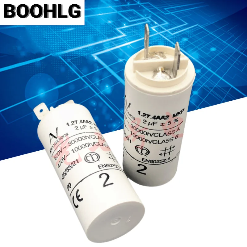 

1PCS AV 2uF 1.27.4AA2 MKP motor starting capacitor ARCOTRONICS 470V