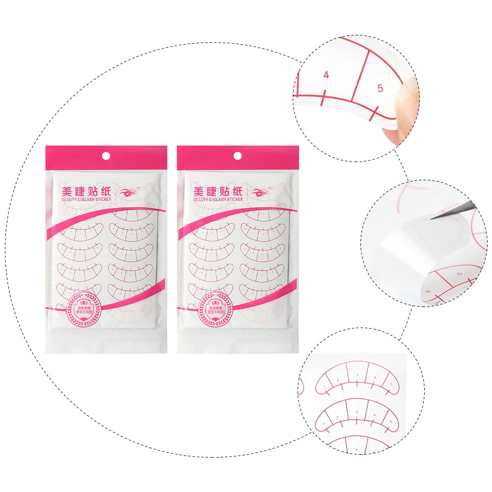 

2pcs Eyelashes Positioning Patches Under Eye Pads For Eyelash Extensions Grafted Lashes Sticker Makeup Tool