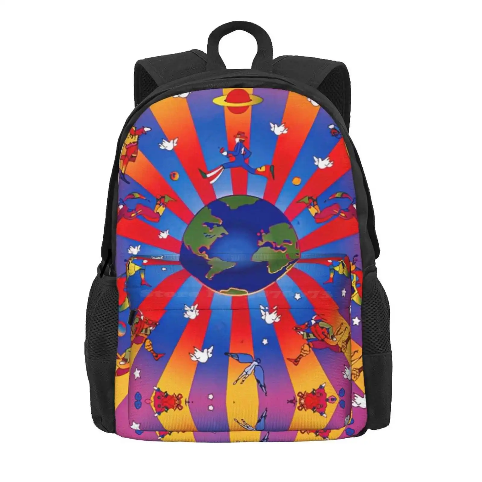 Peter Max Art, Peter Max Artwork, Peter Max Paintings Hot Sale Schoolbag Backpack Fashion Bags Peter Max Artwork Peter Max