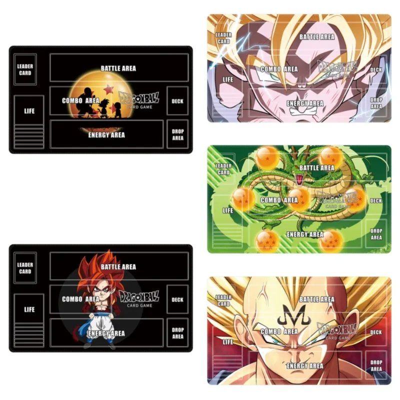 600*350*2mm Anime Dragon Ball TCG Game DBCG Card Playmat Super Saiyan Son Goku Shenron Vegeta Hobbies Collection Gift Toys