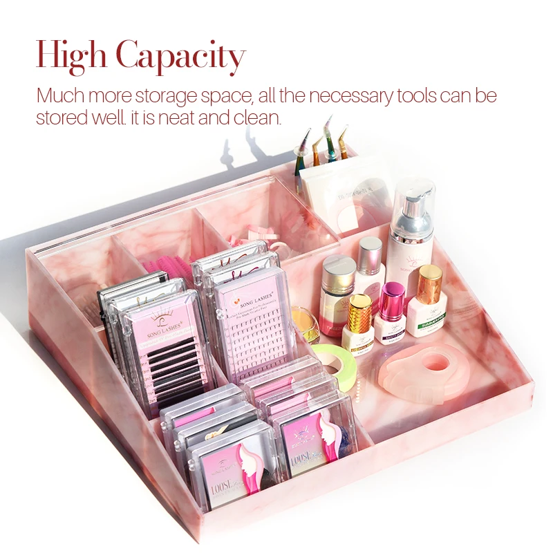 Acryl Materiaal Opbergdoos Multifunctionele Wimper Extensie Benodigdheden Accessoires Organizer Wimper Make-Up Tools