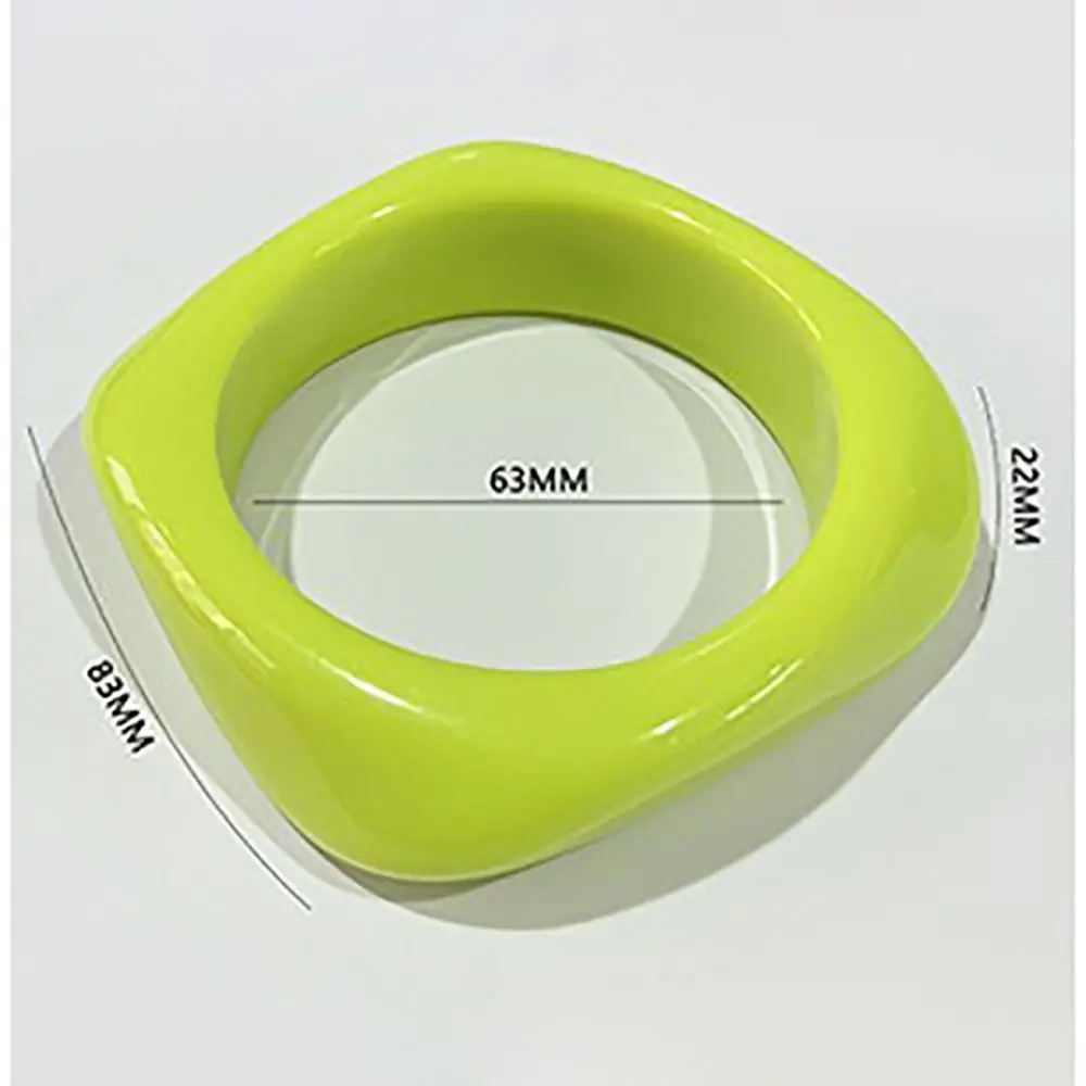 Fashion Acrylic Geometric Chunky Bangles Colorful Irregular Charm Bracelet Wristband Jewelry Gifts