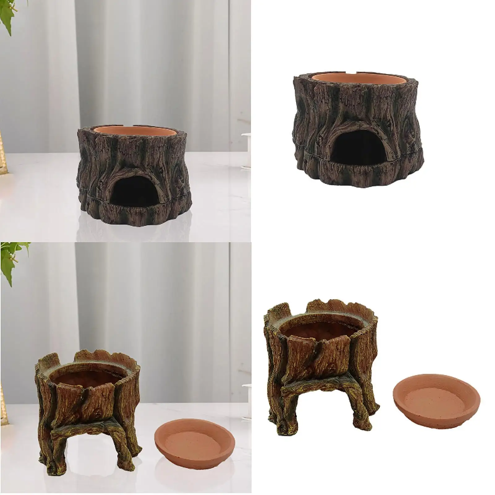 

Декоративное украшение для аквариума и террариума: пещера-укрытие из смолы для рептилий, лягушек, амфибий, бетт, змей