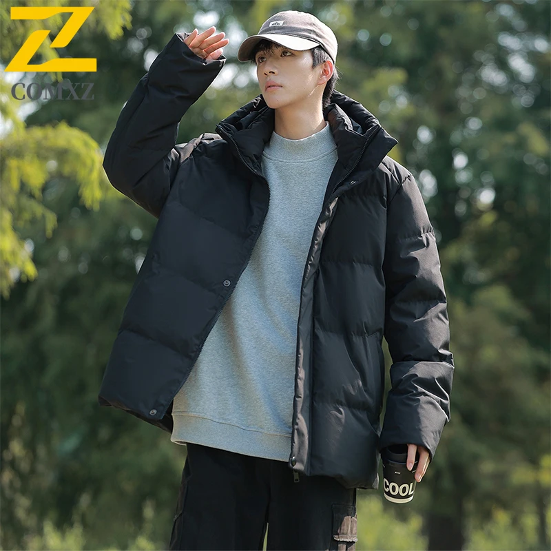 

Теплый пуховик с толстым капюшоном, высококачественная ветрозащитная лыжная куртка-пуховик, уличная одежда, удобная куртка для хлеба, мужская одежда 5XL