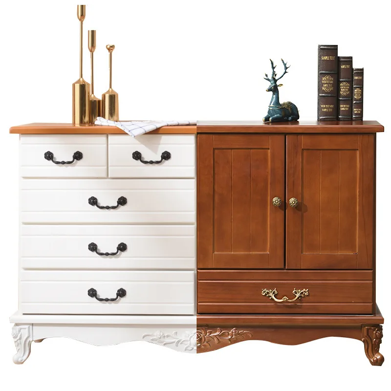 

Solid wood locker Simple modern chest of drawers Bedroom storage cabinet Drawer type Living room Solid wood
