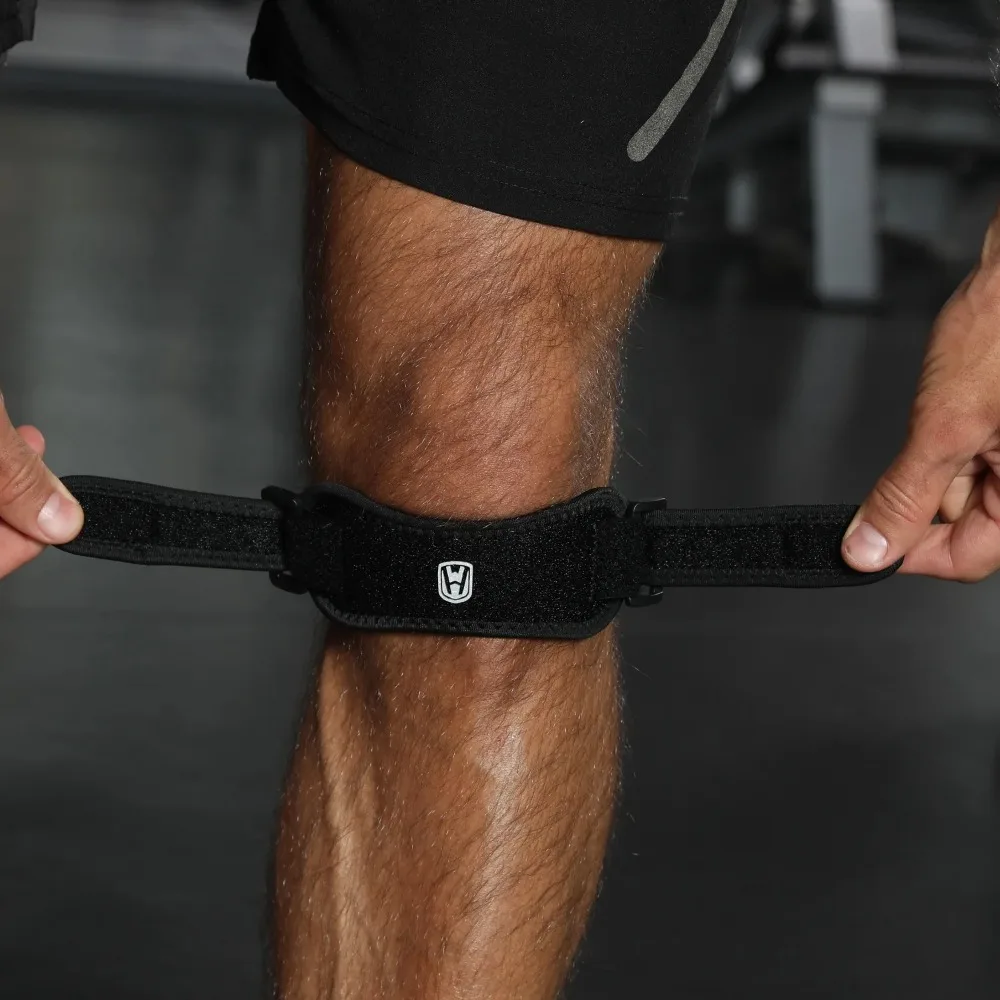 Adjustable Patella Strap Soft Firm Knee Strap Sports Running Knee Strap Protection Shock Absorption Compression Knee Protection