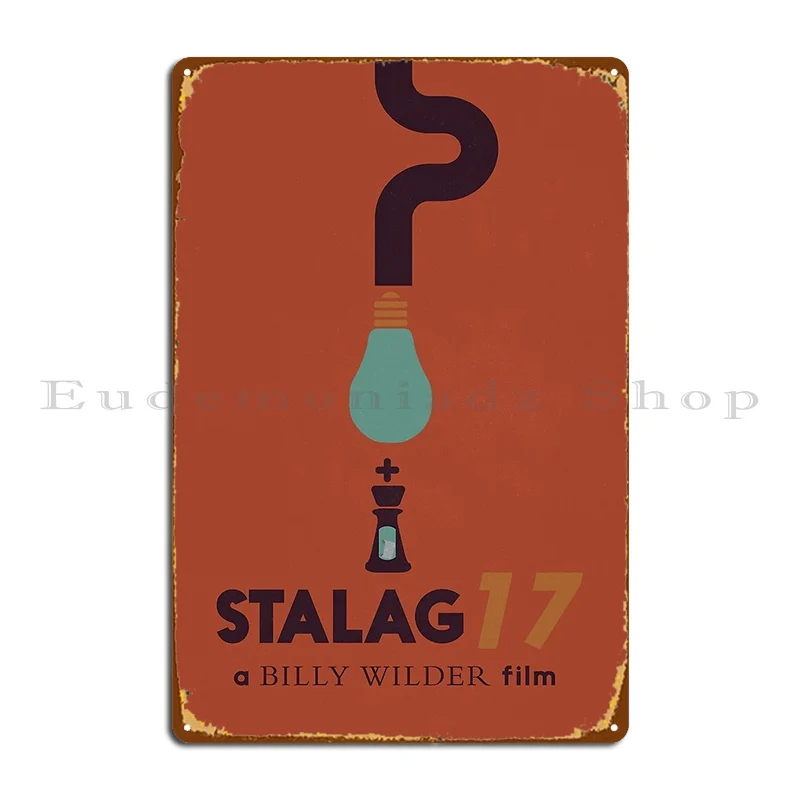 Stalag 17 Billy Wilder Minimal Movie Poster Metal Plaque Poster Home Rusty Create Garage Custom Tin Sign Poster