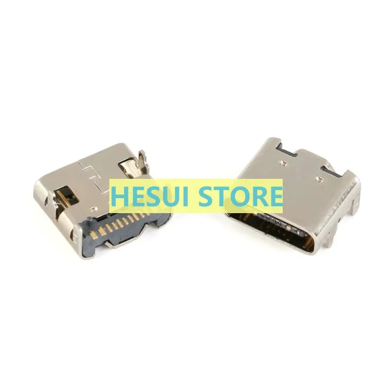 1/2PCS Patch USB-3.1 socket Type-C female 16P HD transmission port 4 Fixed pin bidirectional