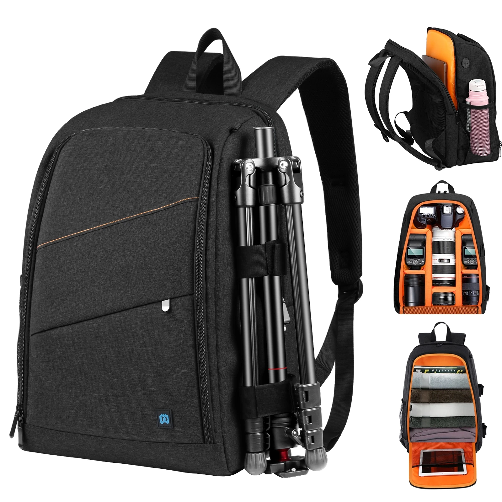 PULUZ Outdoor Tragbarer Wasserdichter Kamerarucksack Handheld PTZ Stabilisator Kameratasche & Regenschutz für DJI Ronin-SC/ Ronin-S Tasche