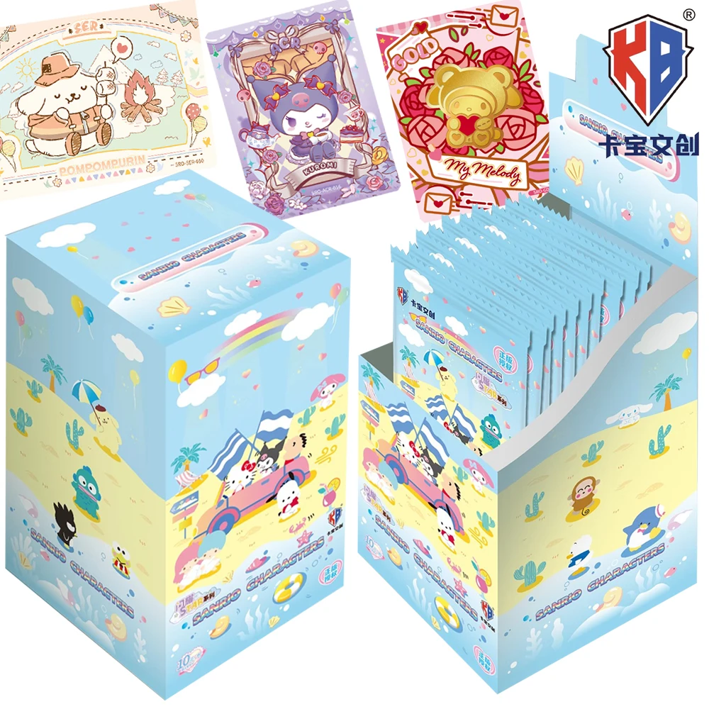 

Genuine KABAO Sanrio Characters Collection Cards Classic Anime Stars Upgrade Hidden Rare Limited Lovely Shining Cards Kids Gifts