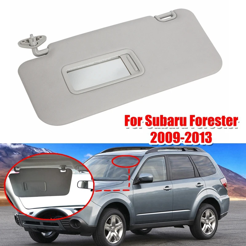 

92011SC033LO LHD Sun Visor Assy For Subaru Forester 2009-2013 Sunvisor With Mirror Car Accessories Sunshade Cover Shade Gray