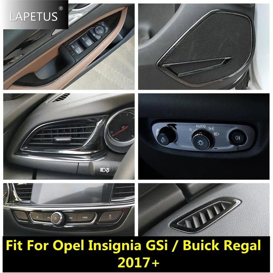 

Door Speaker / Window Lift Button / Air AC Vent Cover Trim For Opel Insignia GSi / Buick Regal 2017 - 2021 Car Accessories Black