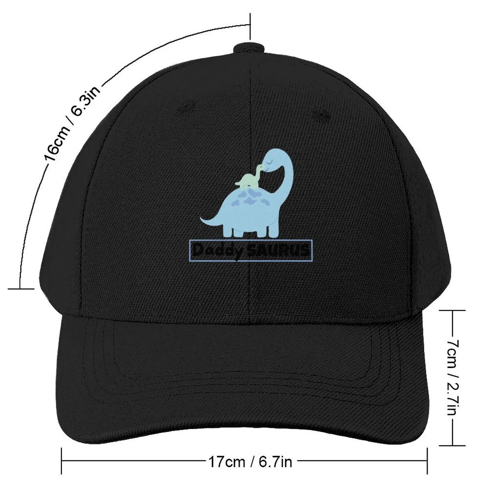 Daddysaurus Dinosaur, Dinosaur Dad Baseball Cap Military Cap Man funny hat Women's Beach Men's