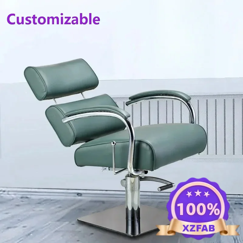 Factory Direct 2026 Modern barber chair, special barber chair for hair salon, rotating and reclining stainless steel perm, dyein