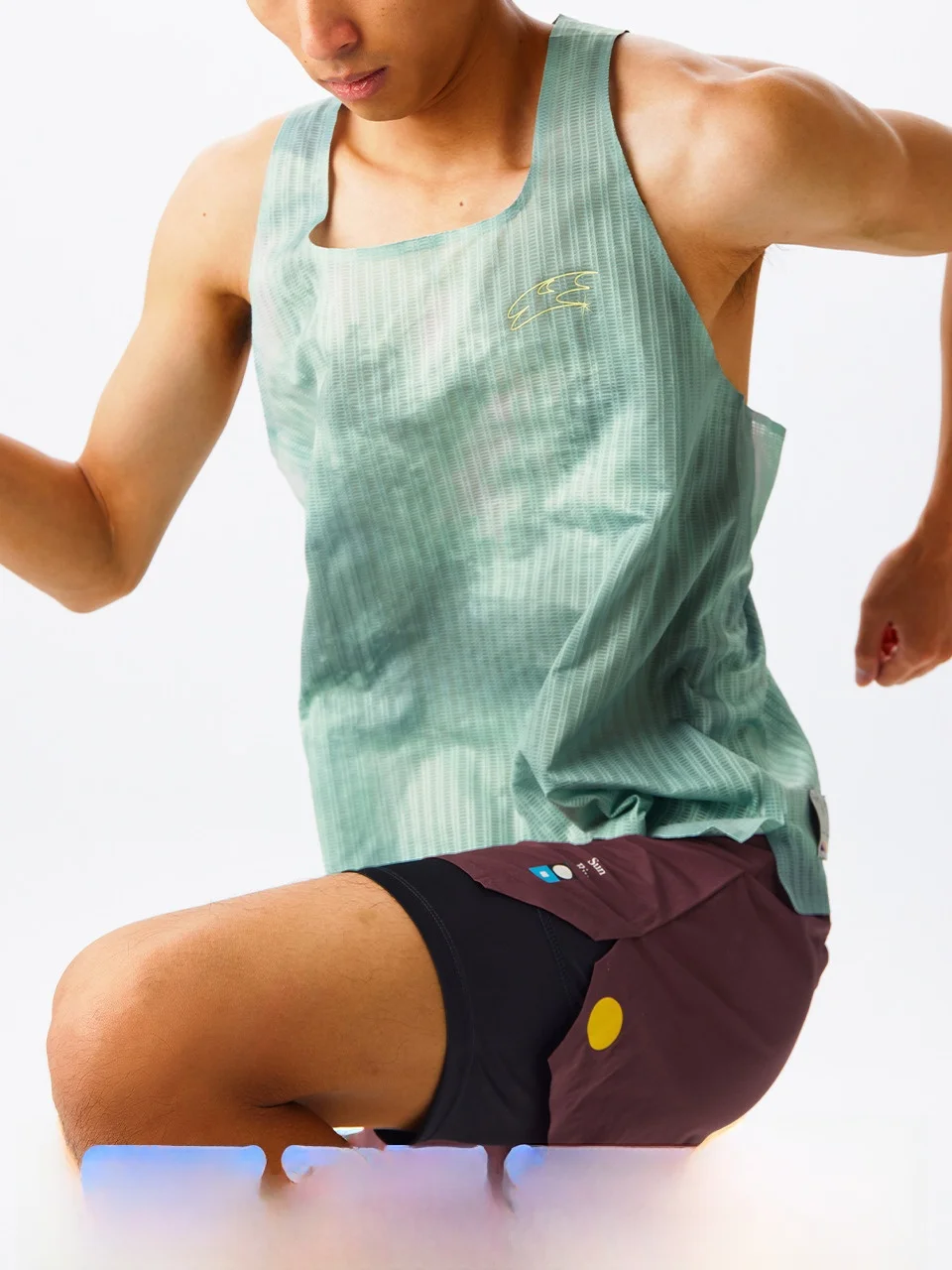 

Crnenter Speed Sensation 3C Logo Profional Running Moisture ng Qui Dry Дышащий спортивный жилет Летний молодежный тренд