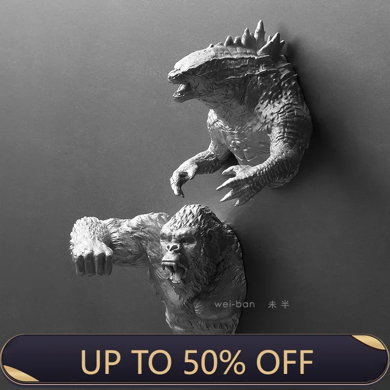 Refrigerator sticker Gorilla magnet sticker 3D three-dimensional home wall refrigerator decoration