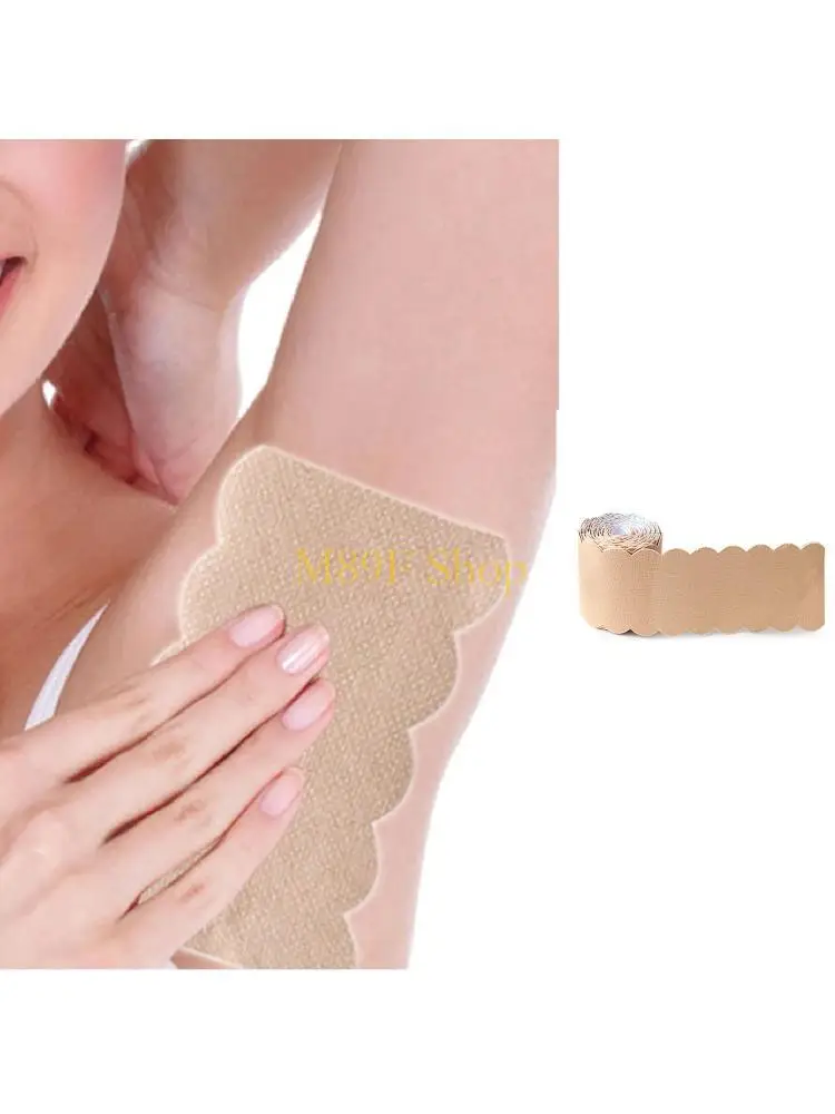 M89F Reusable Underarm AntiSweat Tape Roll 5M Long Customizable Cutting Design For Day Comfort