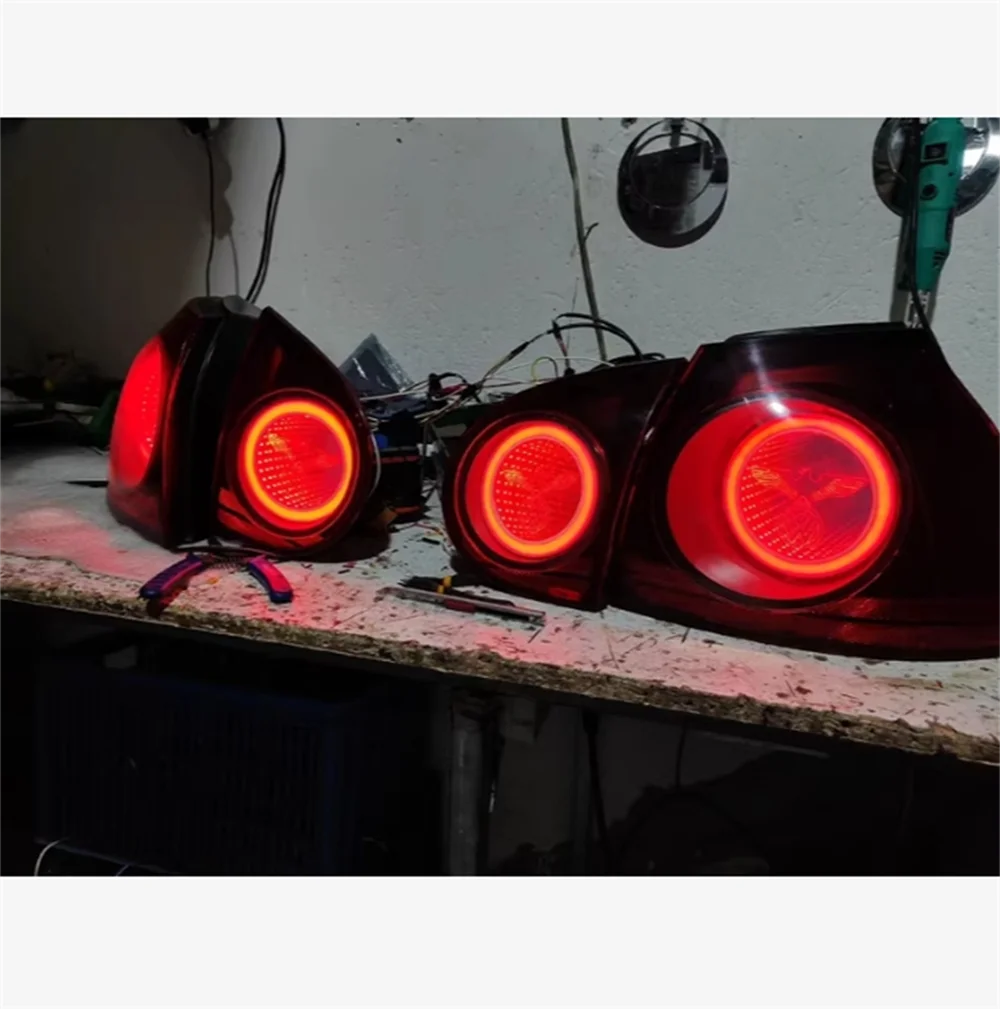 Car led modified tail light assembly rear lamp 4pcs for Volkswagen vw golf 5th gti mk5 brake Reverse lights turn signal