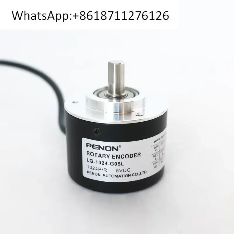 1pcs PENON Rotary Encoder LG-1024-2500-G05L LG-250BM-G05L-K45 Incremental Optical Shaft Encoder for Industrial Automation