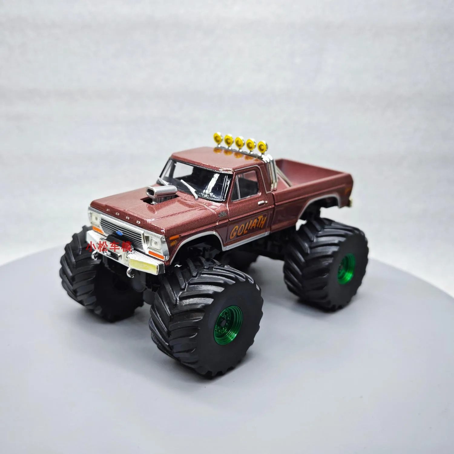 

Green Light 1:43 Kings Of Crunch Giants -1979 F-250 Monster Truck Green Machinecar Модель игрушки для мальчиков Подарочный коллекционный автомобиль M