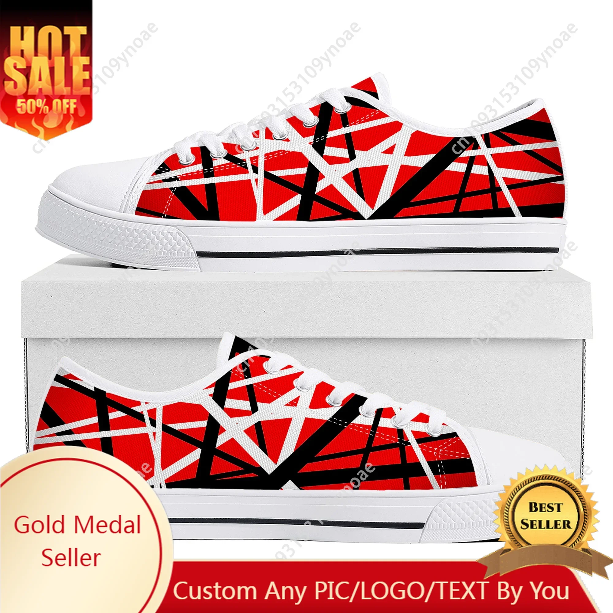 

Van Evh 5150 Stripes Halen Low Top High Quality Sneakers Mens Women Teenager Canvas Sneaker 1984 Casual Couple Shoes Custom Shoe