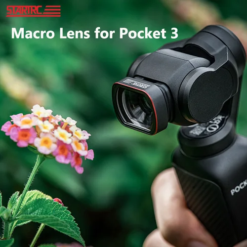 Imagen 1 del producto STARTRC-lente Macro para DJI Osmo Pocket 3 10X, filtro de lente Macro supertransparente, accesorios de cámara de vidrio óptico magnético