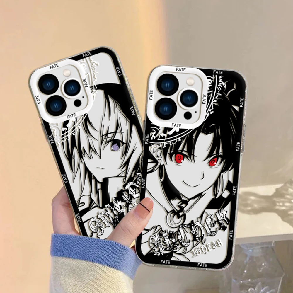 Cartoon Anime Game F-Fates Sabers Phone Case For iPhone 15 14 13 12 11 Mini Pro Max X XR XSMax 6S 6 7 8 Plus Transparent Cover