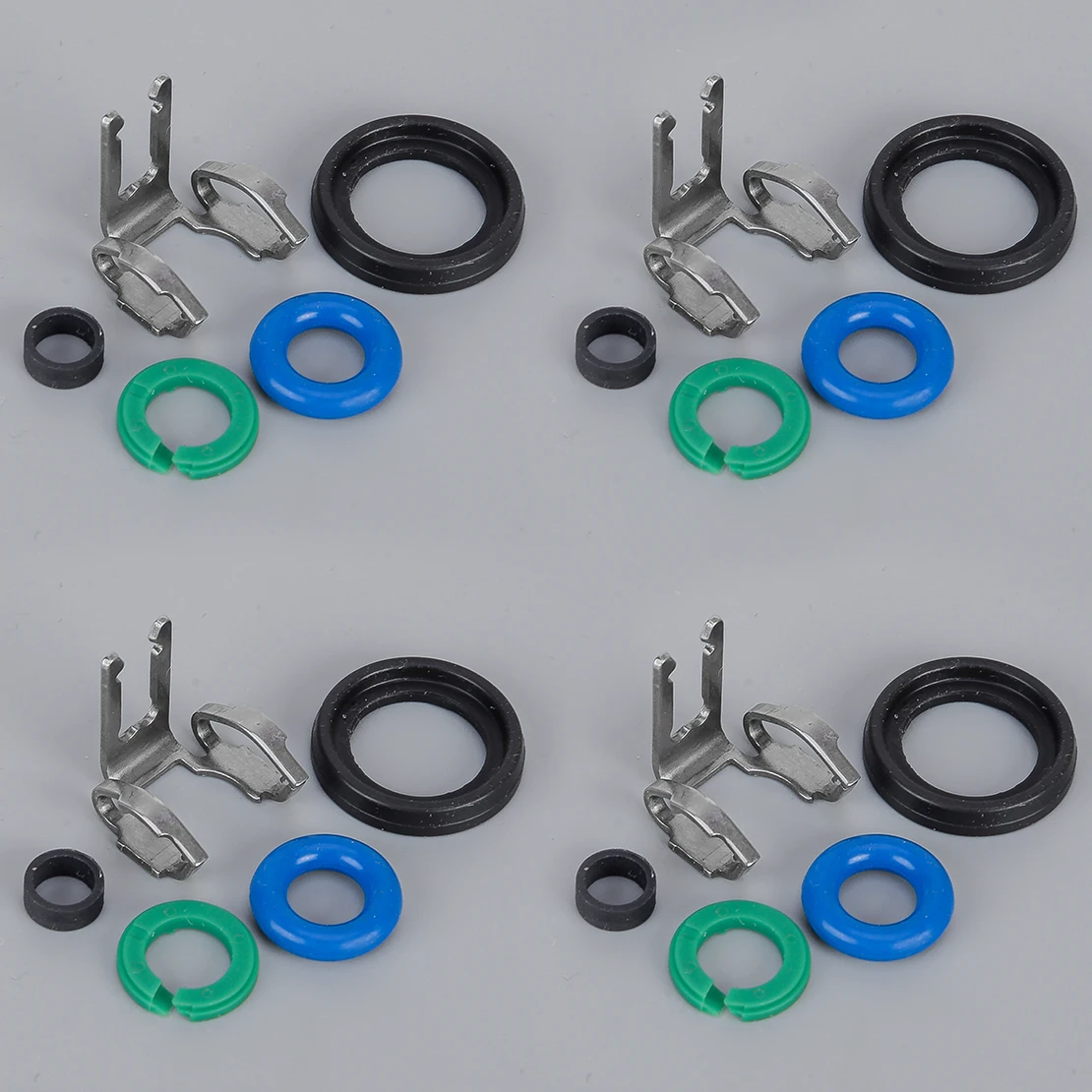 

353132G700 353112G700 353122G700 4 Sets Fuel Injector Repair Seal Kit Fit for Hyundai Santa Tucson Kia Optima Sportage 2.4L