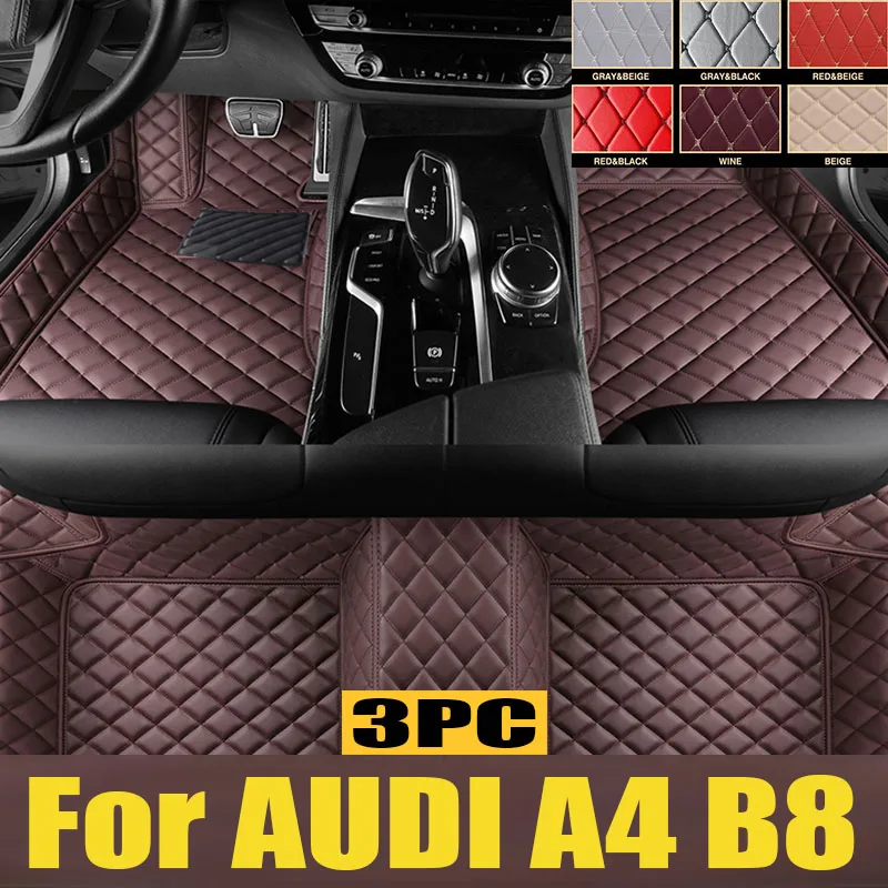 

Car floor mats for AUDI A4 B8 Allroad/Avant/Sedan 2010 2011 2012 2013 2014 2015 2016 Custom foot Pads automobile carpet cover