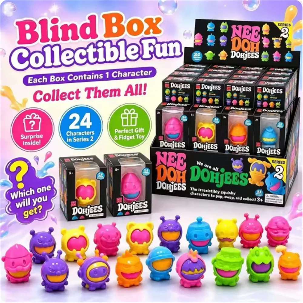 Schylling Needoh Dohjees Atomic Stress Relief Ball Squishies Toy Blind Box Adult Party Gift Tool Stress Relief Toy Fidget Toys