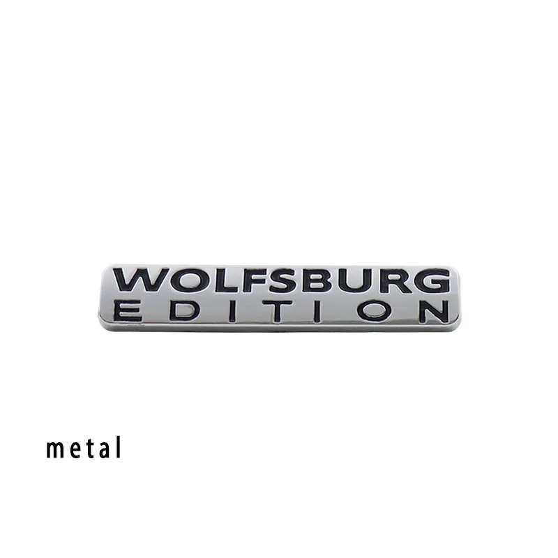 3D Premium WOLFSBURG EDITION for German Germany SUV Off Road Car Fender Trunk Rear Bonnet Decal Emblem Badge Car Sticker