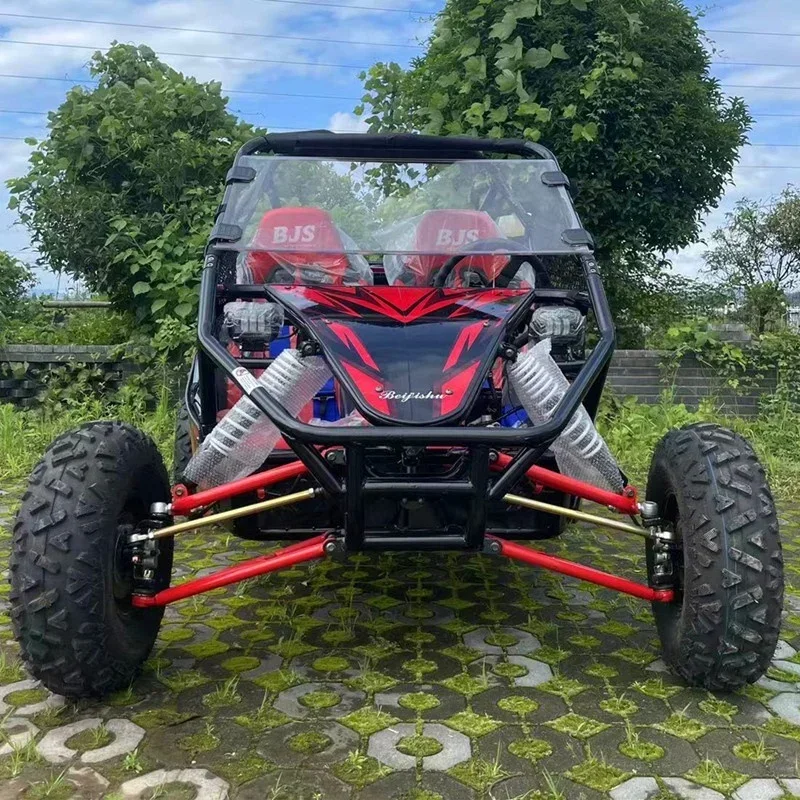 Off-Road Karting  All Terrain UTV 4 Stroke Steel Tube Car 2WD Adult Gas Mountain Atv with Dsic Brake Chain Drive