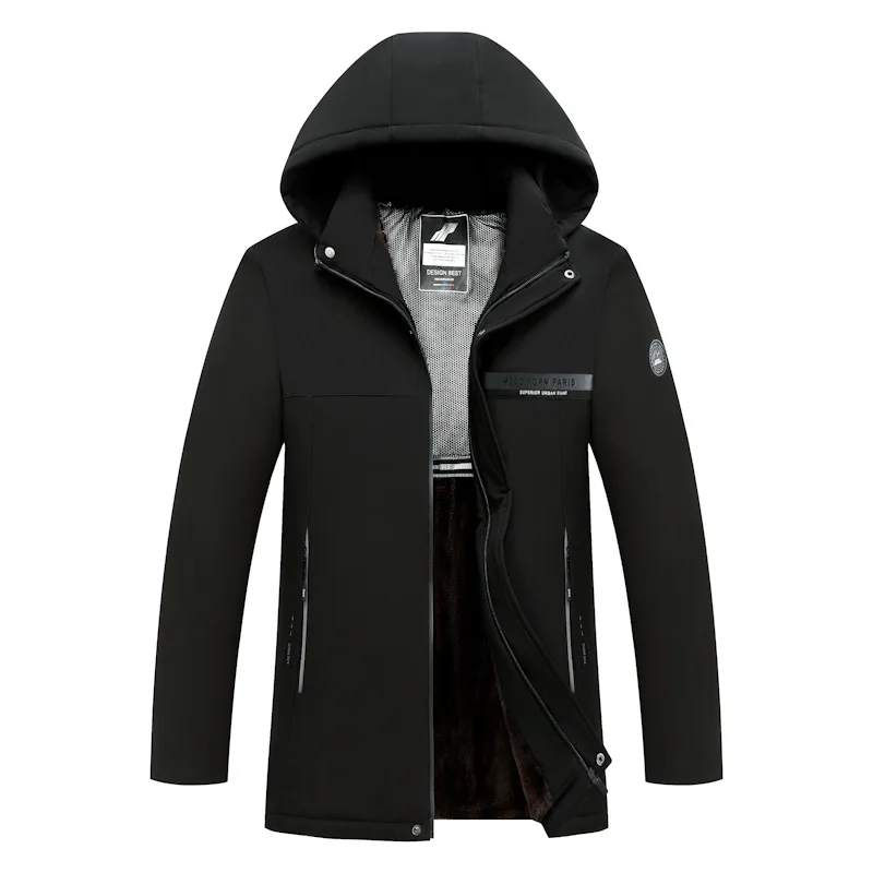 الشتاء سميكة الدافئة سترة الرجال سترات مقاومة للماء جديد الجرافين السترات قبعة انفصال الرجال الصوف بطانة الصوف معاطف الذكور سترة