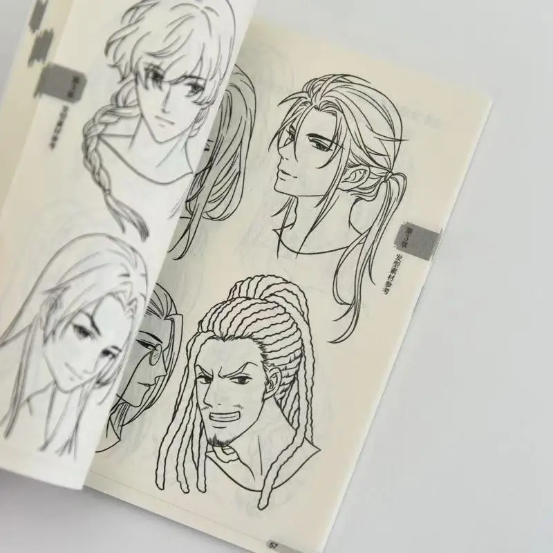 Hairstyle Manga Tutorial Pocket Book Character Hairstyles Hand Drawing