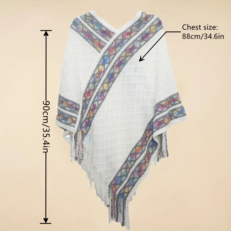 شال كيب وطني برأس متماسك بلون سادة. #4