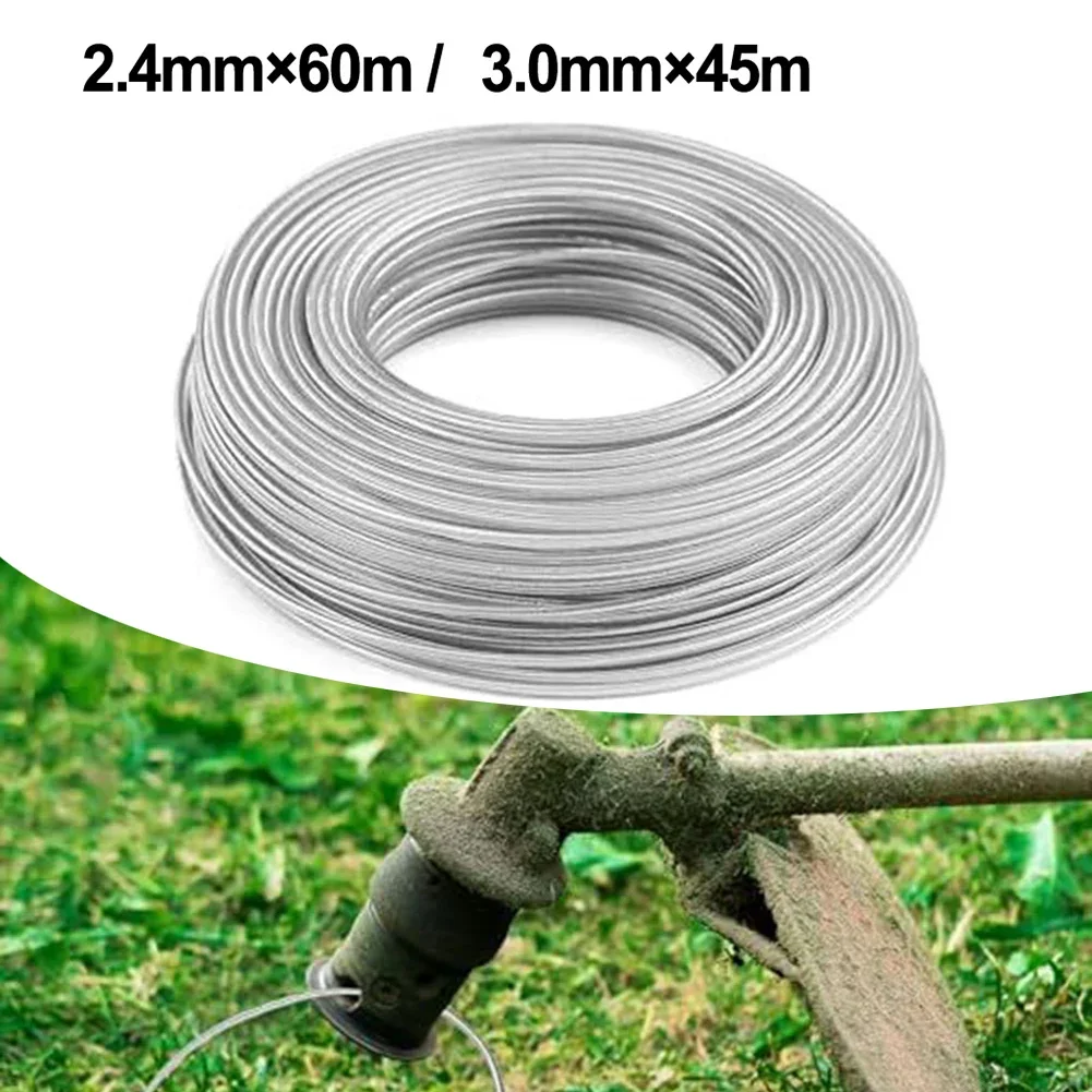 Heavy Duty Trimmer Wire: High Performance Nylon Steel Core Line For Widely Nylon Steel For Various Styles Of Trimmer Lawn Edger