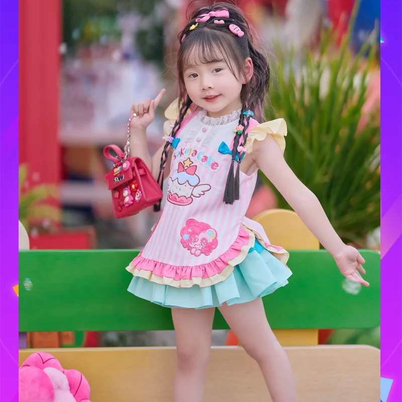

Little Girls Clothes Set Baby Short Sleeves+Shorts Suit Child Top+Bottom Clothes Set Toddler Summer Casual Dress Suit Size 2-9Y