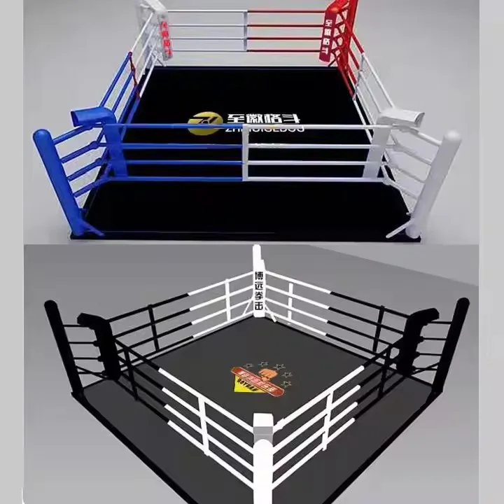 Anillo de boxeo profesional, venta directa de fábrica, anillo de boxeo de partido de Sparring, entrenamiento de artes marciales mixtas dobles