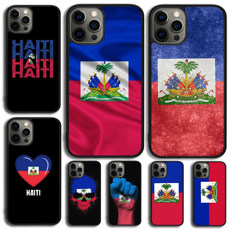 Haiti Haitian Flag Phone Case For Apple 11 Pro Max 6 8 7 Plus SE2020 Coque For iPhone 14 15 16 13 12 Mini Max Cover