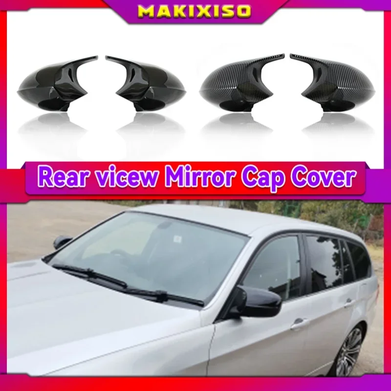 

Rearview Mirror Covers for Bmw 1 3 Series E90 E91 E92 E93 E80 E81 E87 E88 Rear-View Carbon Fiber Gloss Black