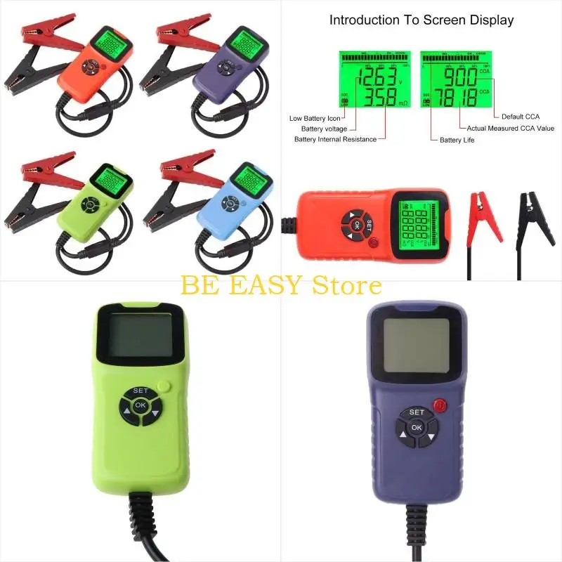 

E28F CAR Battery Tester 12V Тестер нагрузки цифровой автоматический анализатор аккумулятора для автомобиля