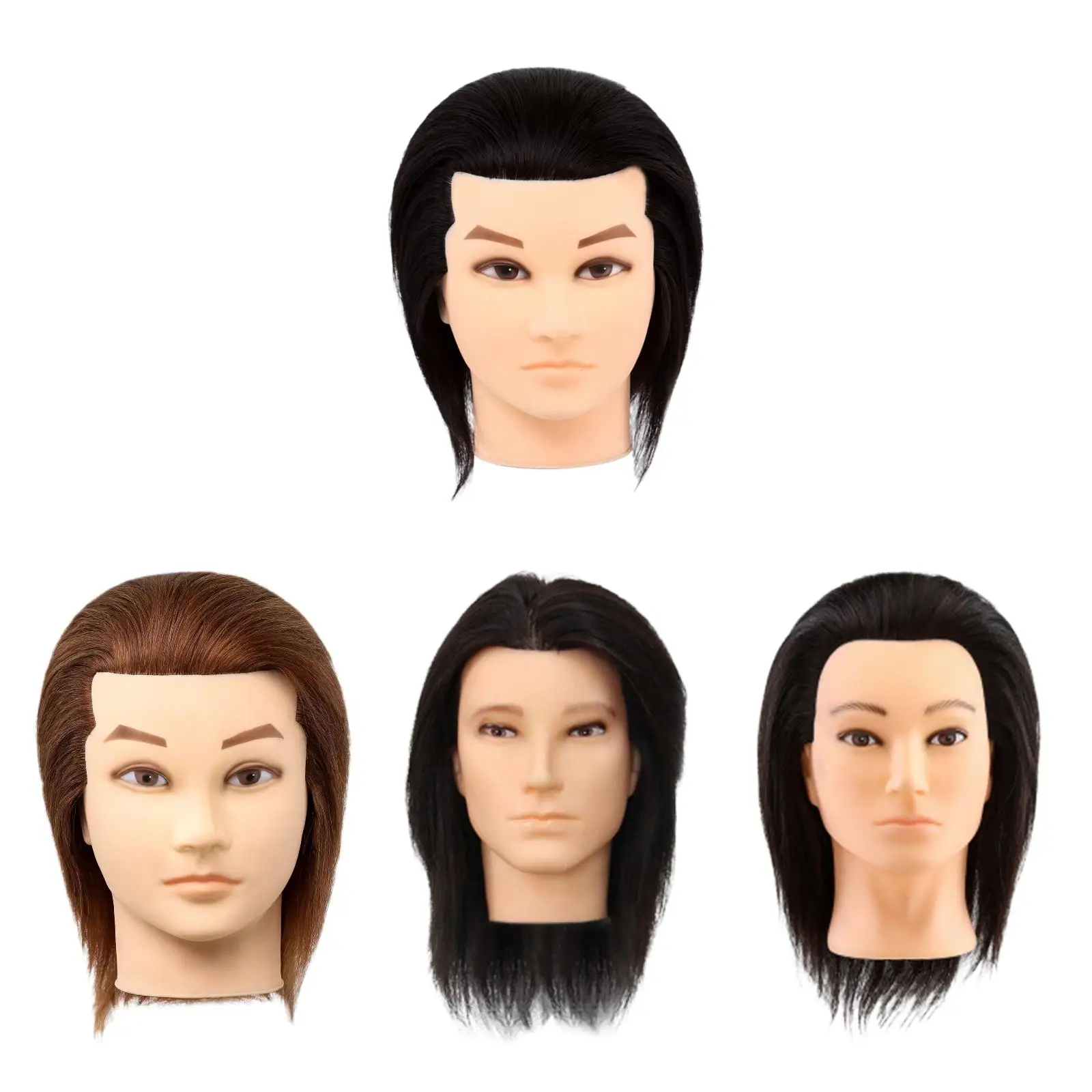 

Hair Mannequin Head Multifunctional Hair Extension Salon Prop Portable Cosmetology Manikin Head for Hairdresser Cutting Braiding