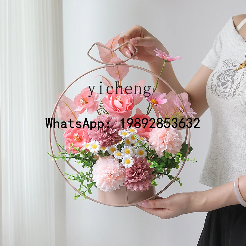 

BF Nordic small fresh fake flower simulation high sense realistic flower ornament living room decoration flower fairy garden