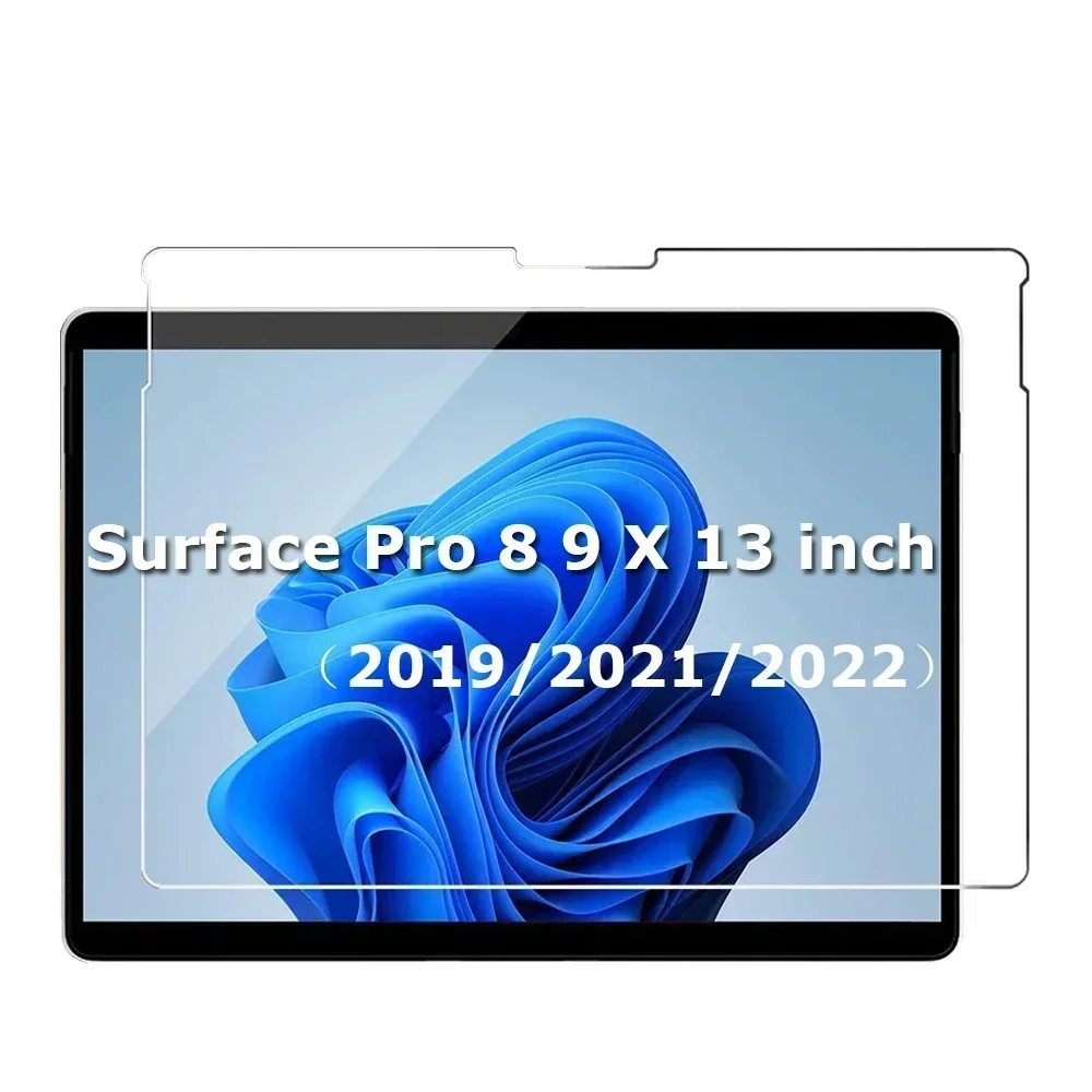Protector de pantalla de vidrio templado para Microsoft Surface Pro 8, película protectora para tableta de 9X13 pulgadas para Surface Pro 8 9X2020 2021