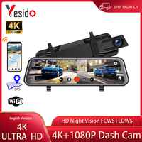 HD 4K 2160P WiFi Car DVR Dash Cam Camera 2K 1600P 1080P 24H Parking Monitor APP Control Car Driving Video Recorder for all cars