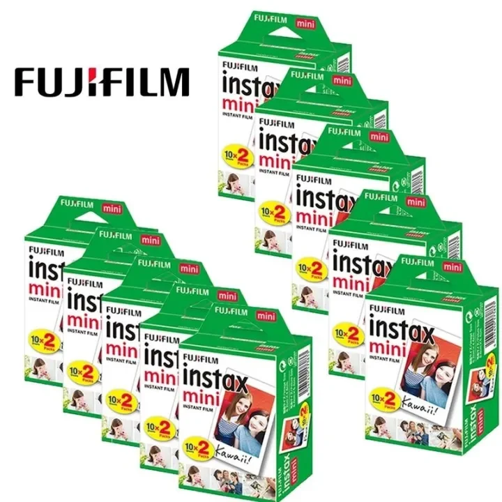 Fujifilm Instax Mini Film White Edge 10-100 Sheets of Film Photo Paper For FUJI Instant Photo Camera Mini 12 11 Mini 9 8 7s Evo