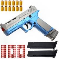 SIG17 Soft Bullet Toy Gun Continuous Fire Throwing Shell Airsoft Launcher Outdoor Sport Shooting Game Birthday Gift for Children